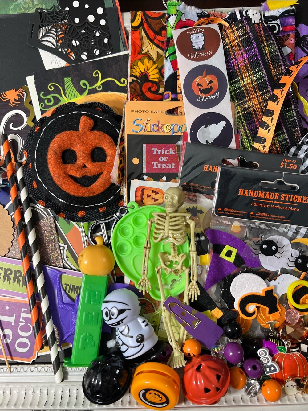 Summerween create a Greeting card Journal kit Junk Journal kit - Picture 5 of 6